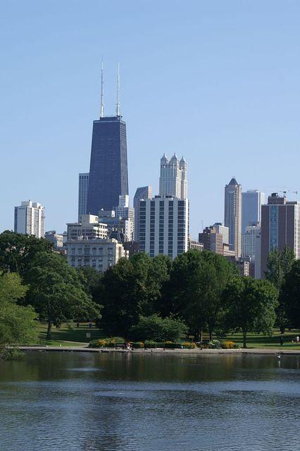 View from the bridge at Lincoln Park