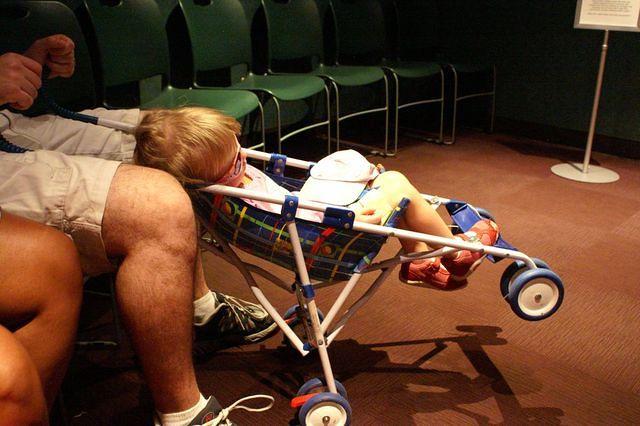 Mary Napping on the go...