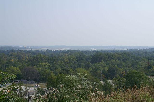 Wright Patterson Air Force Base in the distance