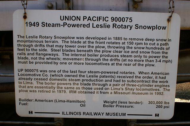 UP 900075 Rotary Snowplow