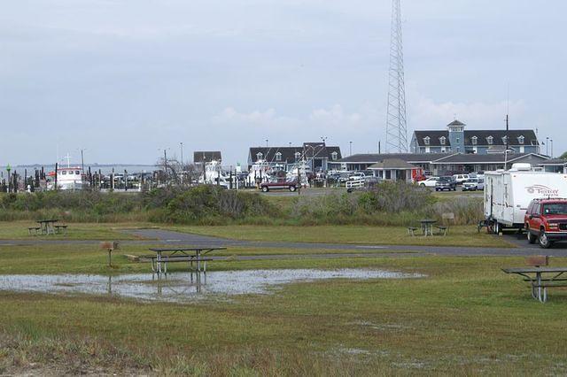 We stayed at the Oregon Inlet NPS campground - right across the road from the Oregon Inlet fishing center