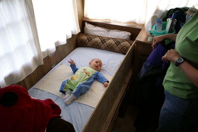 Robert's bed in the camper