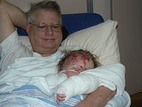 snuggling with Grampy