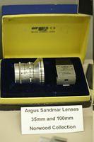 35mm Sandmar Lens and Viewfinder
